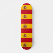 Skateboard met vlag van Spanje (Voorkant)
