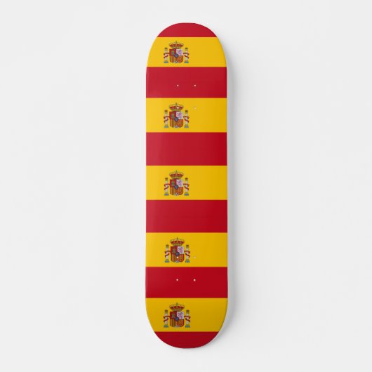 Skateboard met vlag van Spanje (Voorkant)