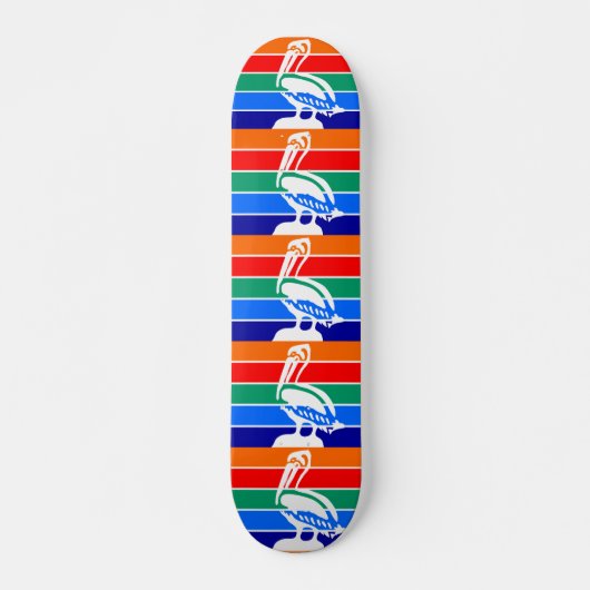 Skateboard met vlag van St. Petersburg, Florida (Voorkant)