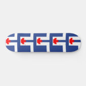 Skateboard met vlag van Toronto, Canada (Horizontaal)