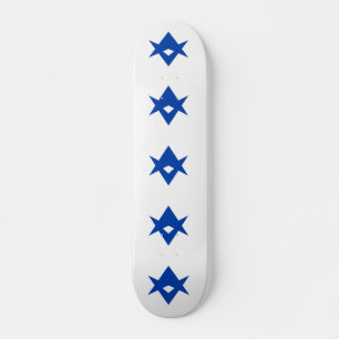 Skateboard met vlag van Toyota City, Japan