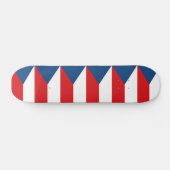 Skateboard met vlag van Tsjechië (Horizontaal)