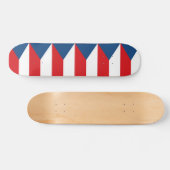 Skateboard met vlag van Tsjechië (Horizontaal)