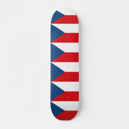 Skateboard met vlag van Tsjechië