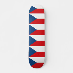 Skateboard met vlag van Tsjechië