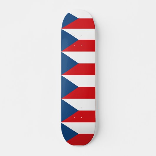 Skateboard met vlag van Tsjechië (Voorkant)