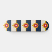 Skateboard met vlag van Tulsa, Oklahoma (Horizontaal)