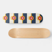 Skateboard met vlag van Tulsa, Oklahoma (Horizontaal)