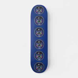 Skateboard met vlag van Utah