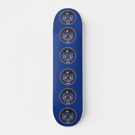 Skateboard met vlag van Utah (Voorkant)