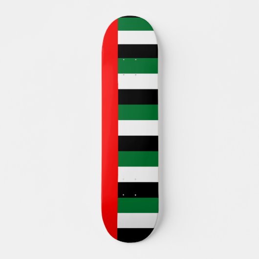 Skateboard met vlag van Verenigde Arabische Emirat (Voorkant)