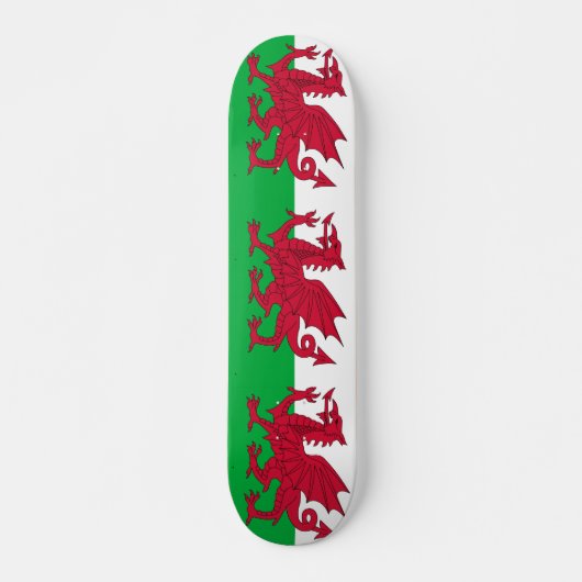 Skateboard met vlag van Wales (Voorkant)