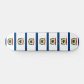 Skateboard met vlag van West Virginia (Horizontaal)