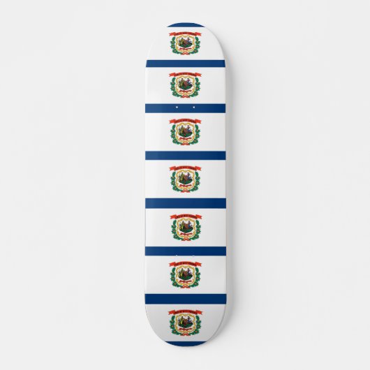 Skateboard met vlag van West Virginia (Voorkant)