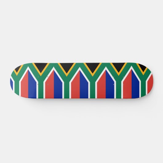Skateboard met vlag van Zuid-Afrika (Horizontaal)