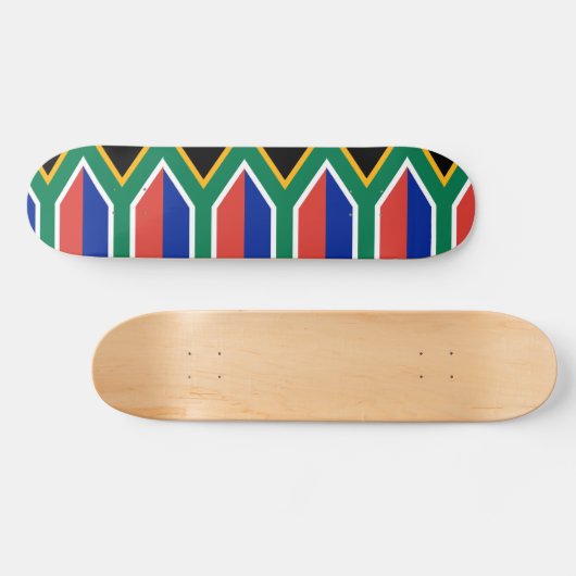 Skateboard met vlag van Zuid-Afrika (Horizontaal)