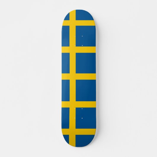 Skateboard met vlag van Zweden (Voorkant)