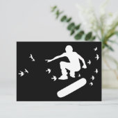 skateboard met vogels kaart (Staand voorkant)