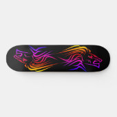 Skateboard met vuurleeuw - Aangepaste kleuren (Horizontaal)
