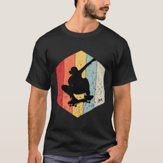 Skateboard met vuurvaste ruggegraat en zonneklare  t-shirt