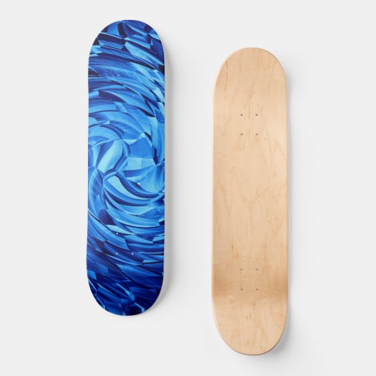 skateboard met waterkristal (Voorkant)