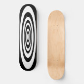Skateboard met witte en zwarte Surven (Voorkant)
