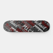 Skateboard met zijn naam (Horizontaal)