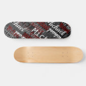 Skateboard met zijn naam (Horizontaal)