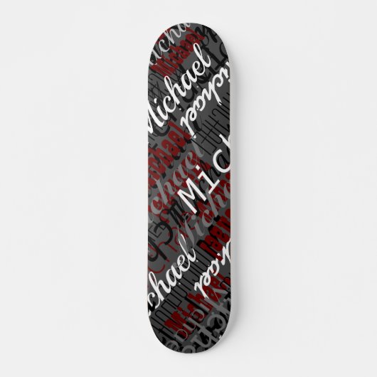 Skateboard met zijn naam (Voorkant)