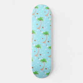 Skateboard met zomerpatroon