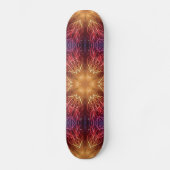 skateboard met zonnestralen (Voorkant)