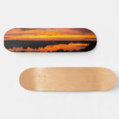 Skateboard met zonsondergang (Horizontaal)