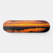 Skateboard met zonsondergang (Horizontaal)