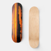 Skateboard met zonsondergang (Voorkant)