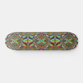 Skateboard met Zuid-Afrikaanse kleuren Design