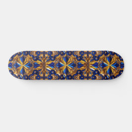 Skateboard met Zweden Kleuren Design