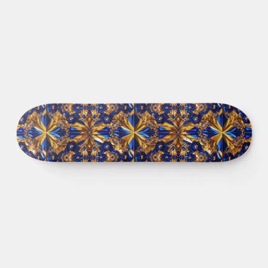 Skateboard met Zweden Kleuren Design (Horizontaal)