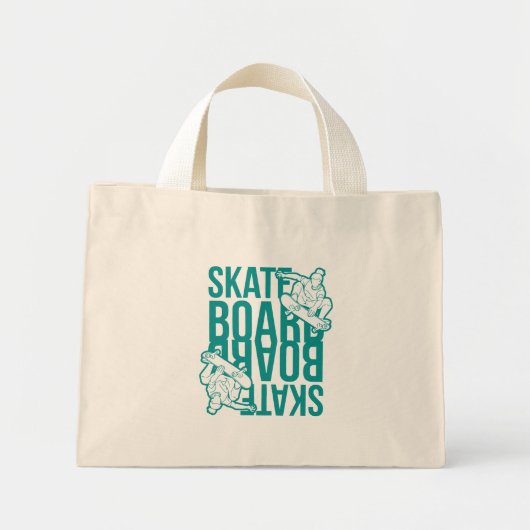skateboard  mini tote bag (Voorkant)