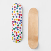 Skateboard mit bunten Punkten (Voorkant)