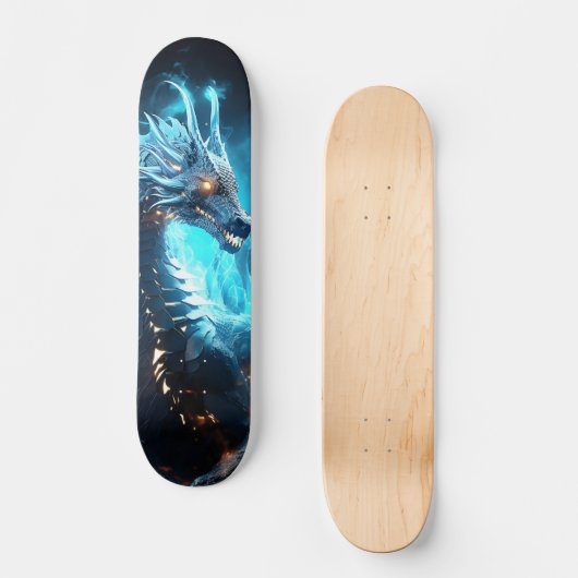 Skateboard Mitológico salvaje monstruo reptil (Voorkant)