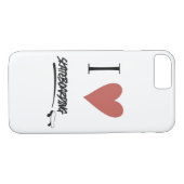 Skateboard Modern Ik hou van skateboarden Case-Mate iPhone Case (Achterkant (Horizontaal))