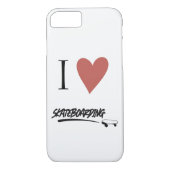 Skateboard Modern Ik hou van skateboarden Case-Mate iPhone Case (Achterkant)