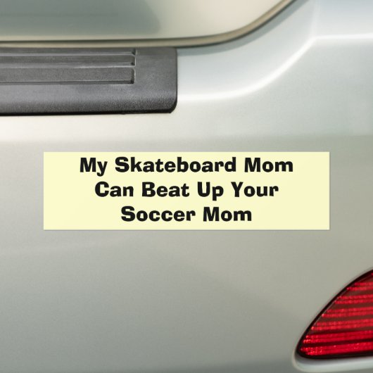 Skateboard Moms Bumpersticker (Op auto)