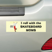 Skateboard Moms Bumpersticker (Op auto)