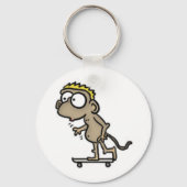 Skateboard Monkey-Sleutelhanger Sleutelhanger (Voorkant)