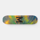 Skateboard monogram initiaal (Horizontaal)