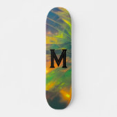 Skateboard monogram initiaal (Voorkant)