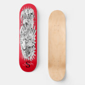 skateboard Monogram Skull Skeleton Court Jester (Voorkant)