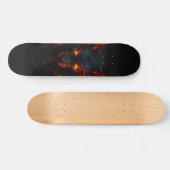 Skateboard Monstruo zorro con ojos rojos (Horizontaal)