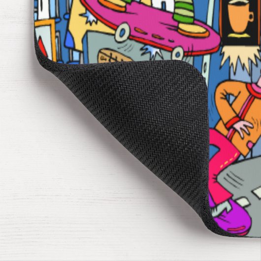 Skateboard Mousepad Muismat (Hoek)